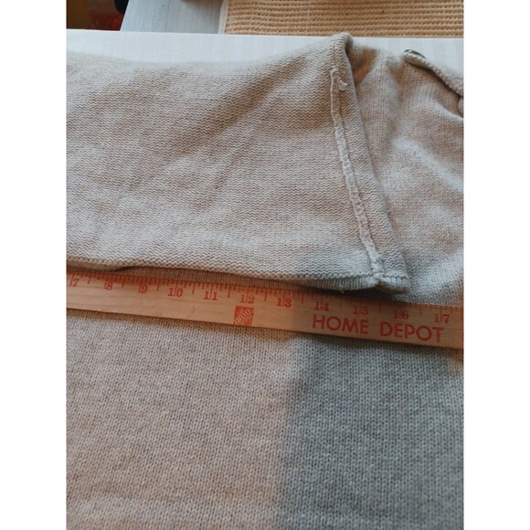 Ann Taylor oatmeal sleeveless cowlneck tunic sweater M neutral minimalist casual - Picture 9 of 9